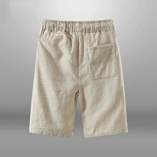Cotton-linen shorts