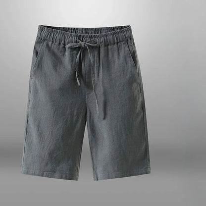 Cotton-linen shorts